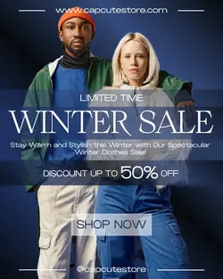 Fashion Winter Sale Promotion Instagram Portrait