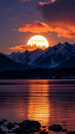 Wallpaper creative poster mountains