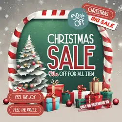 Christmas Promo Sale Linkedin Post