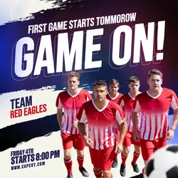 Sports Template - Soccer Game On