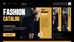 Fashion Website Landing Page - Business