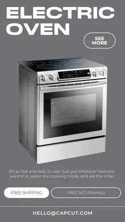 Electronic Oven Product Display Instagram Story