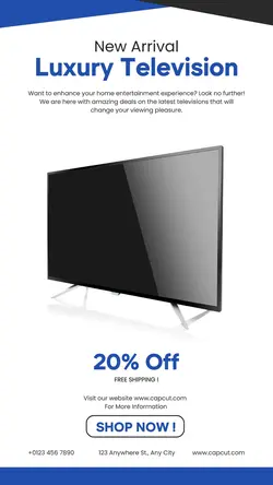 Electronic Television Promotion Instagram Story