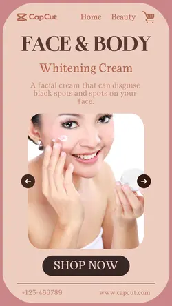 Whitening Cream Promotion Instagram Story Minimalis