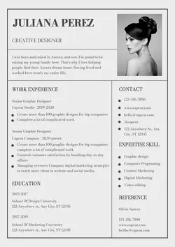 Business Resume Creative Designer