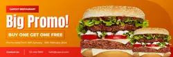 Burger Promotion Twitter Header