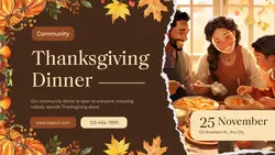 Thanksgiving Charity Event Twitter Post