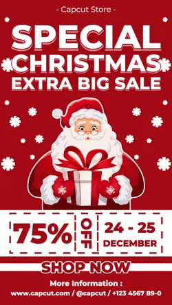 Special Christmas Extra Big Sale Social Media Story