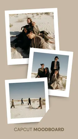 Minimalistische Collage - Marketing Poster-Tiktok-Moodboard