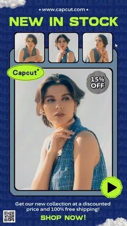 4-Product Image New in Stock Instagram Story