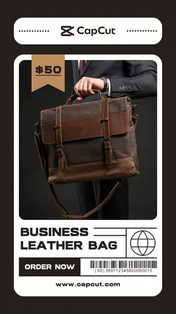 Business Leather Bag Instagram Story