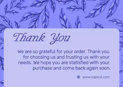 Non-marketing Thank You Card Minimalist