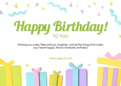 Non-marketing Birthday Greeting Card