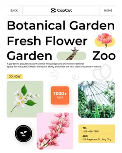 Entertainment Botanical Garden Display Cute