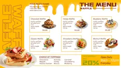 food menu waffle twitter post