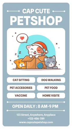 Petshop Store Instagram Stories