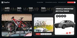 Auto parts Hicycle rack Publicity Simple