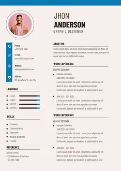 Business Graphic Designer Resume Minimalist