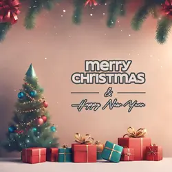 Merry Christmas and New Year Greetings Linkedin Post