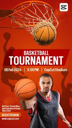 Sports Event Instagram Red & Orange