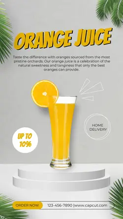 Beverages Juice Sale Instagram Story