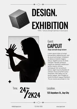 Non-marketing Campus Event Black&White Silhouette