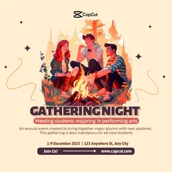 Event Activity gathering night Instagram Post