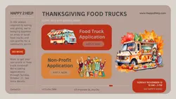 Thanksgiving Food Truck Donation Promotion Twitter