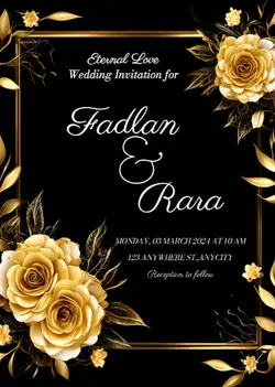 Non-marketing Wedding Party Invitation