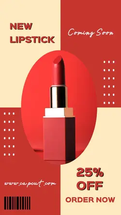 Red Yellow Lipstick Sale Instagram Story