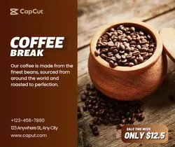 Coffee Shop - Facebook Post Template