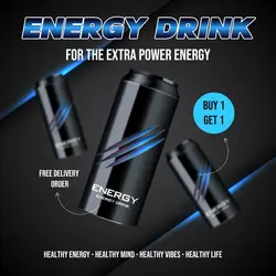 E-Commerce Energy Drink Hero Image