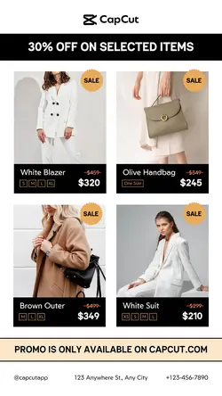 Fashion Selected Items Discount Instagram Story