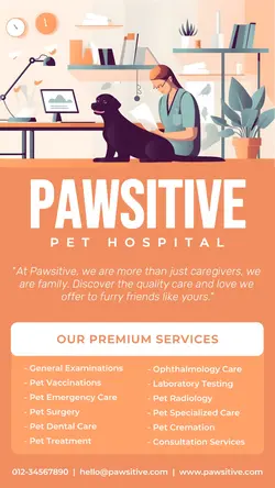 Pet Hospital Services Instagram Story