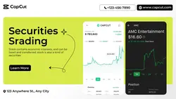 Finance Securities  Srading Publicity Minimalist