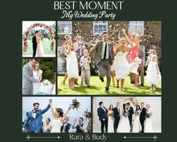 Non - Marketing Photo Collage Happy Wedding