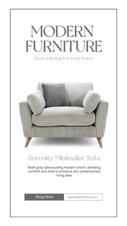 Furniture Promotion Instagram Story Minimalist