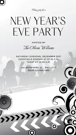 New Year's Party Invitaion Instagram Story