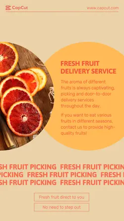 Services Fruit delivery Display Minimalist