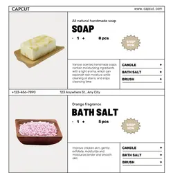 Beauty Bath products Product display Minimalist