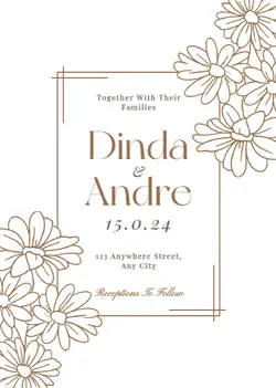 Minimalist Wedding Invitation