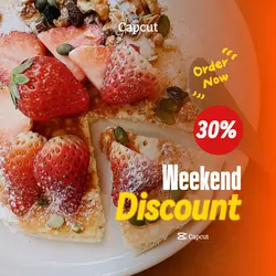 Weekend Dish Instagram Post Orange