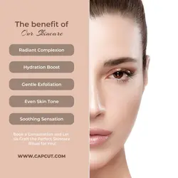 Simple Skin care consultation for social media post