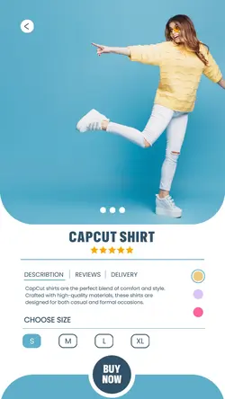 Fashion Industry PRODUCT BLUE UI STYLE