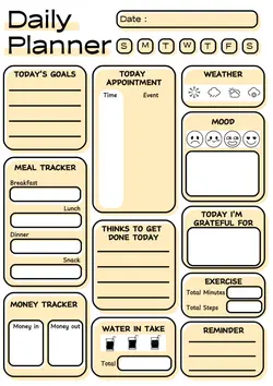 Non-marketing Daily Planner 