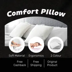 E-commerce Household Pillow Product Callout White 