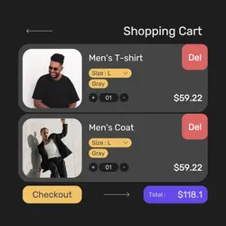 2024hot Shopping Cart Men's Clothes