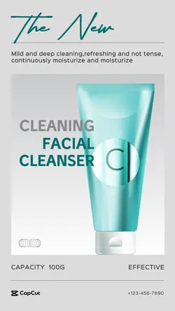 Beauty Facial cleanser Discounts Minimalist  