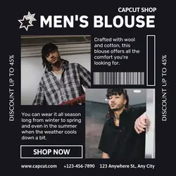 Fashion Blouse Display Product Instagram Post