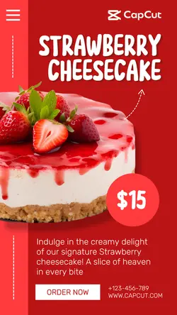 Food & Beverage Strawberry Cheesecake Product Display Tiktok